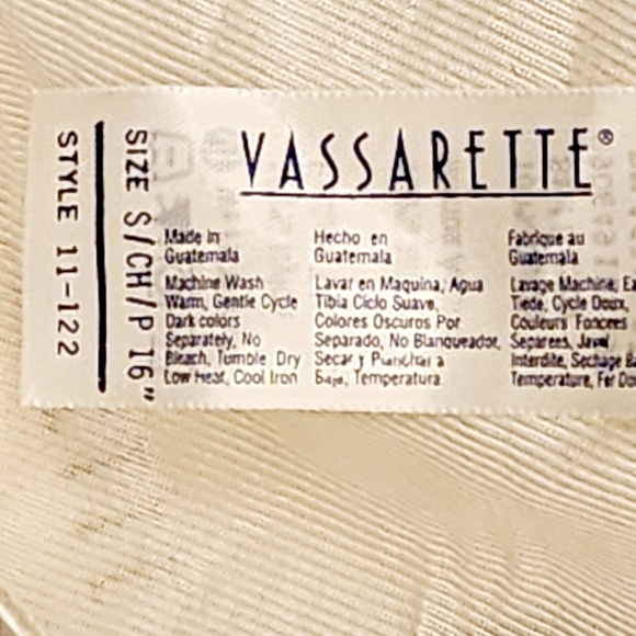 NWT Vintage Vassarette White Nylon Mini Half Slip Lingerie Small S 16" #111-22 - Picture 7 of 9